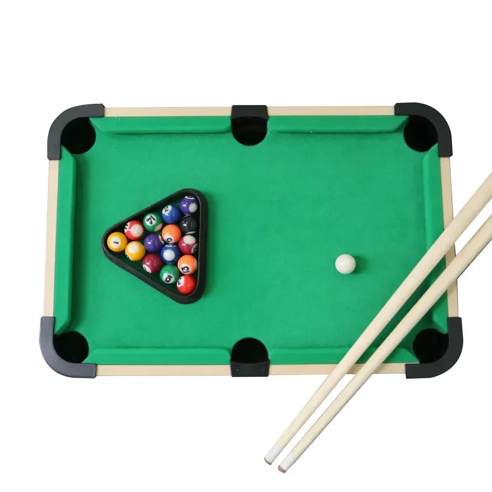 Mini Pool Table Small Size Kids Indoor Gaming Compact Billiards Toy MDF Material Recreational Games Table For Custom