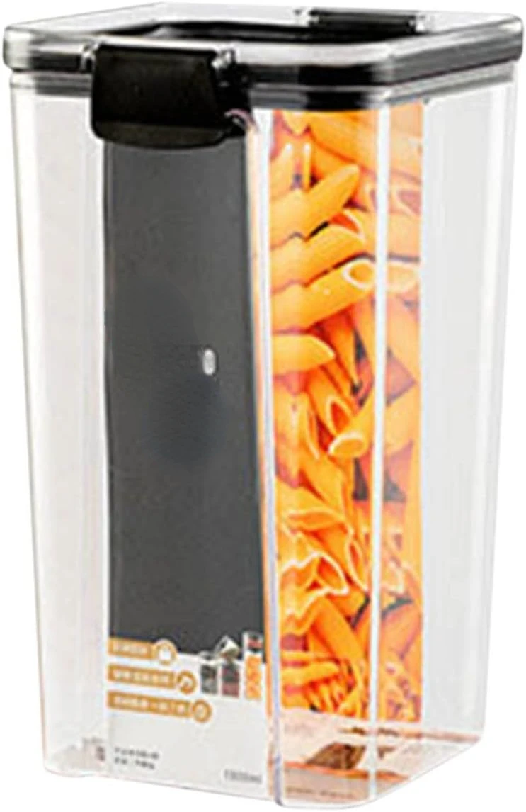 Airtight Food Container with-BPA Free Clear Plastic Kitchen and Pantry Organization Canisters with for Cereal, Dry Food Fl