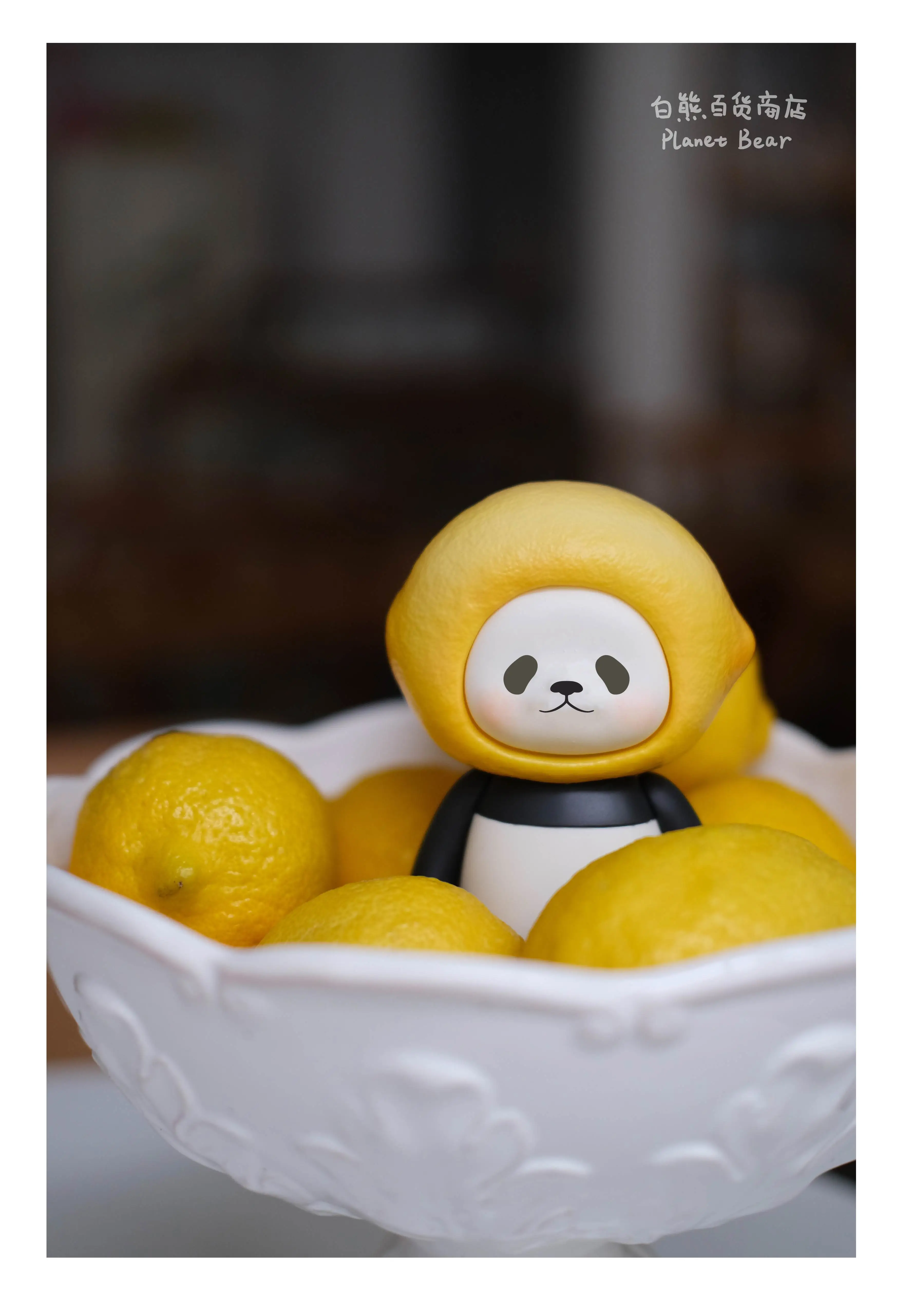 Planet bear レモンパンパン Panpan フィギュア Planetbear Lemon Panpan Panda With Limon Head Action Figure