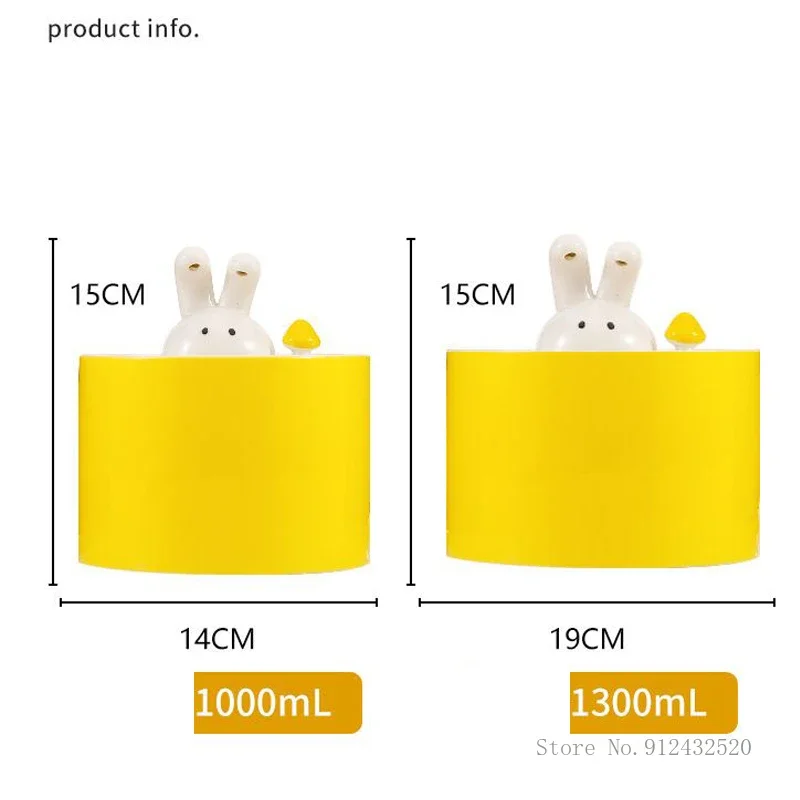 Creative Automatic Circulating Water Dispenser for Pet Food, Ceramic Flow, Silent, Rabbit Shaped Cat Bowl, Pet Supplies, 1Pc