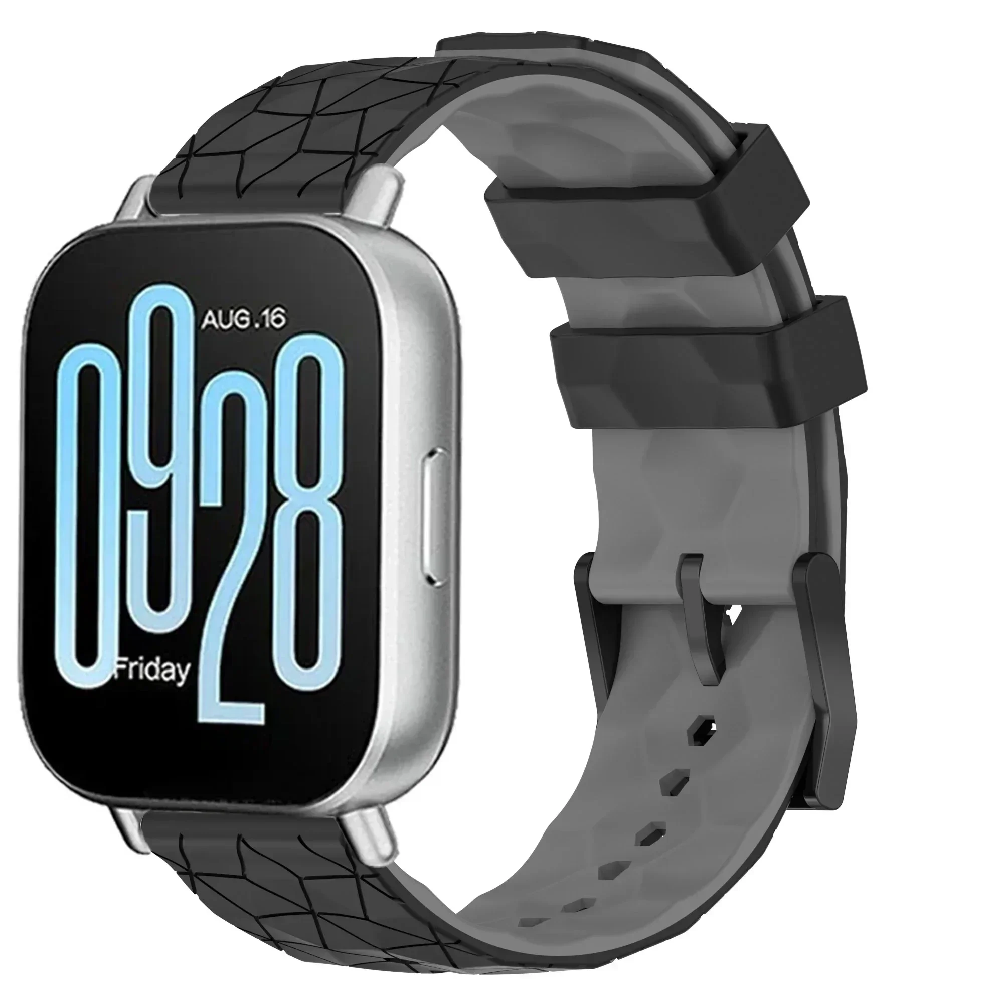 Versatile Silicone Smartwatch Strap - 22mm, Multiple Color Options