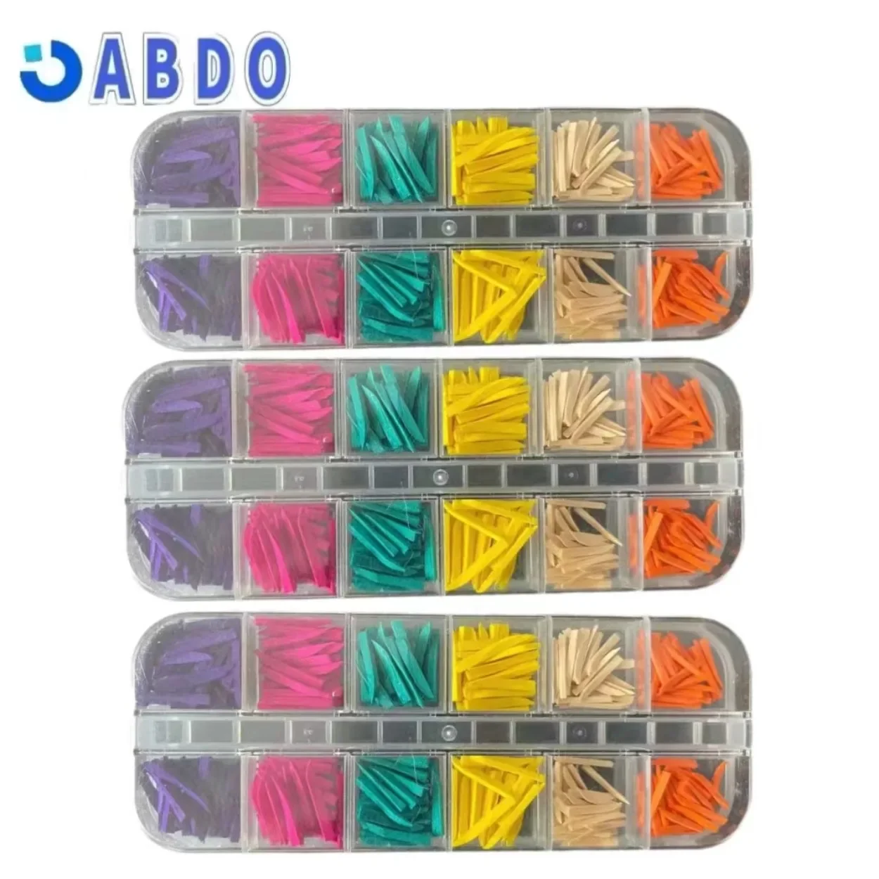 300-Piece Disposable Dental Restoration Composite Wood Wedges Set