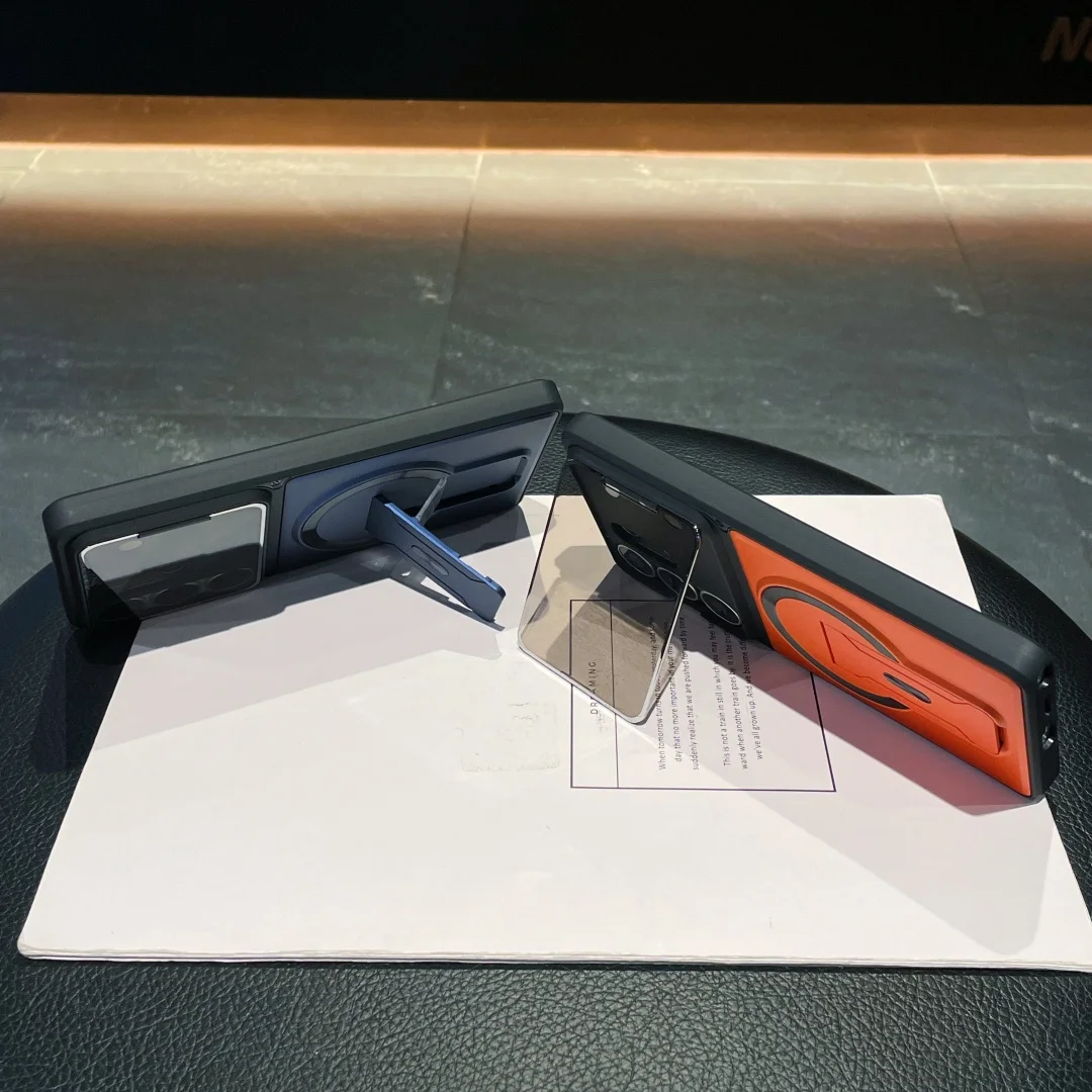 Advanced Magnetic Bracket Phone Case with Lens Filter Attachment