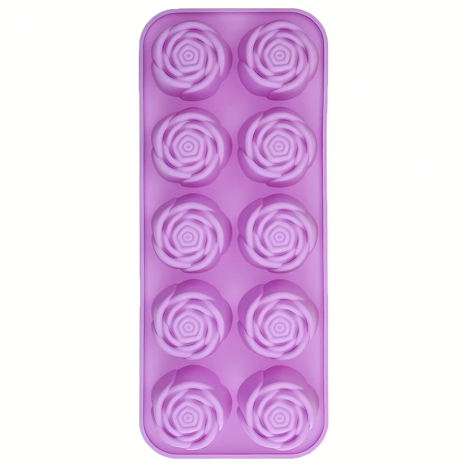 Floral Silicone Molds for Chocolate, Jelly, Soap, and Cupcake Decorations