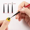 3pcs/set Nail Art Liner Painting Brush Thin Stripe Line Drawing Pen DIY UV Gel Tips French Design Manicure Tool 5/7/11mm 2