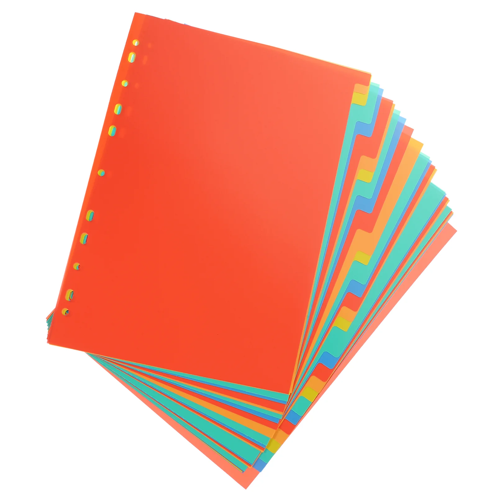 

/ Tab Dividers Binder Plastic Labels Loose Leaf Parts Paper Page Notebook Supplies A4 File Divider For School Office