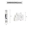 GEYA  SUL180N  Din Rail Mechanical Timer Switch 96 times on/off per Day Time Set Range 15 Mins Timer 220V with LED Indicator 6