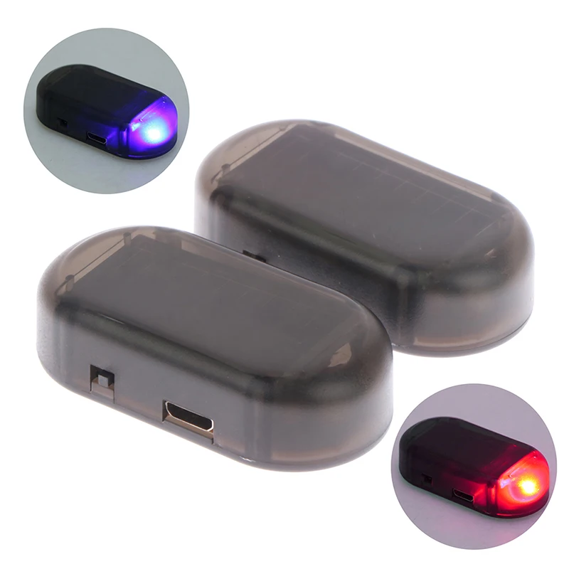 Car Fake Security Light Solar Powered Simulated Dummy Alarm Wireless