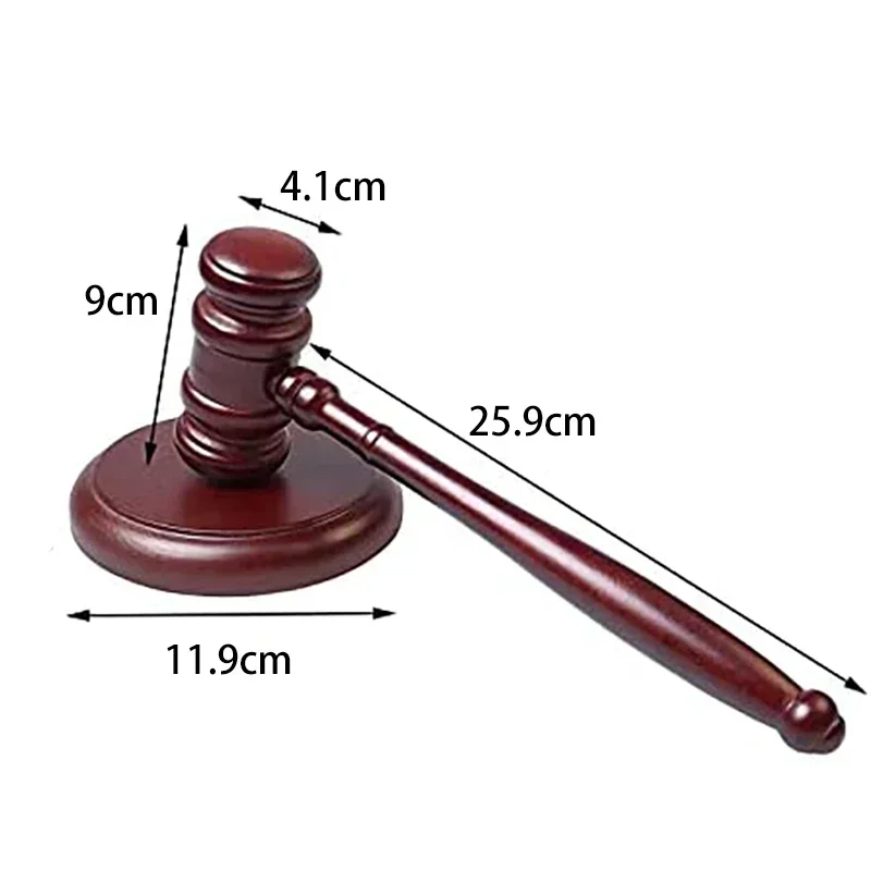 High Quality Durable Wooden Judge Hammered Handcrafted Delicate Wood Gavel For Lawyer Judge Wood Gavel Hammer Sound Block 2