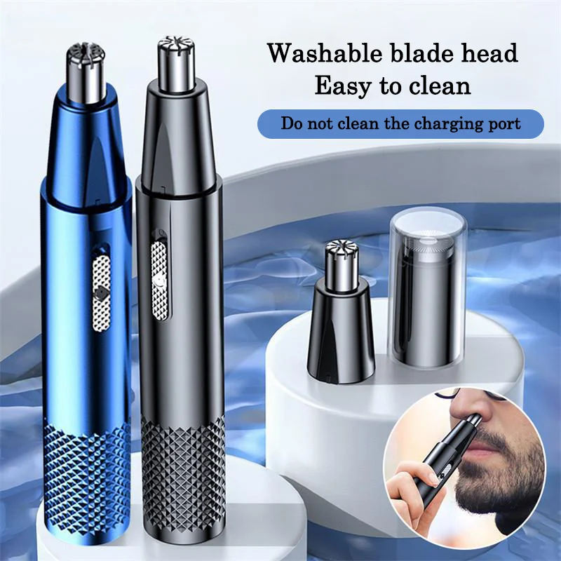 Nose hair trimmer USB charging Brand new high-quality electric portable men's mini nose hair trimmer Multi-function shaver 4