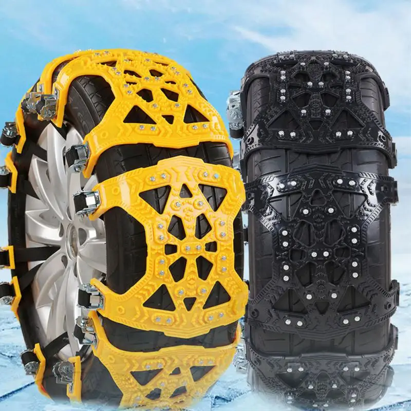 Universal Auto Schnee kette Winter Schnee Schlamm Straße Fahrbahn  Sicherheit Kreuz bolzen und Anti-Rutsch-Stollen Auto Winter Reifen Räder  Schneeketten - AliExpress