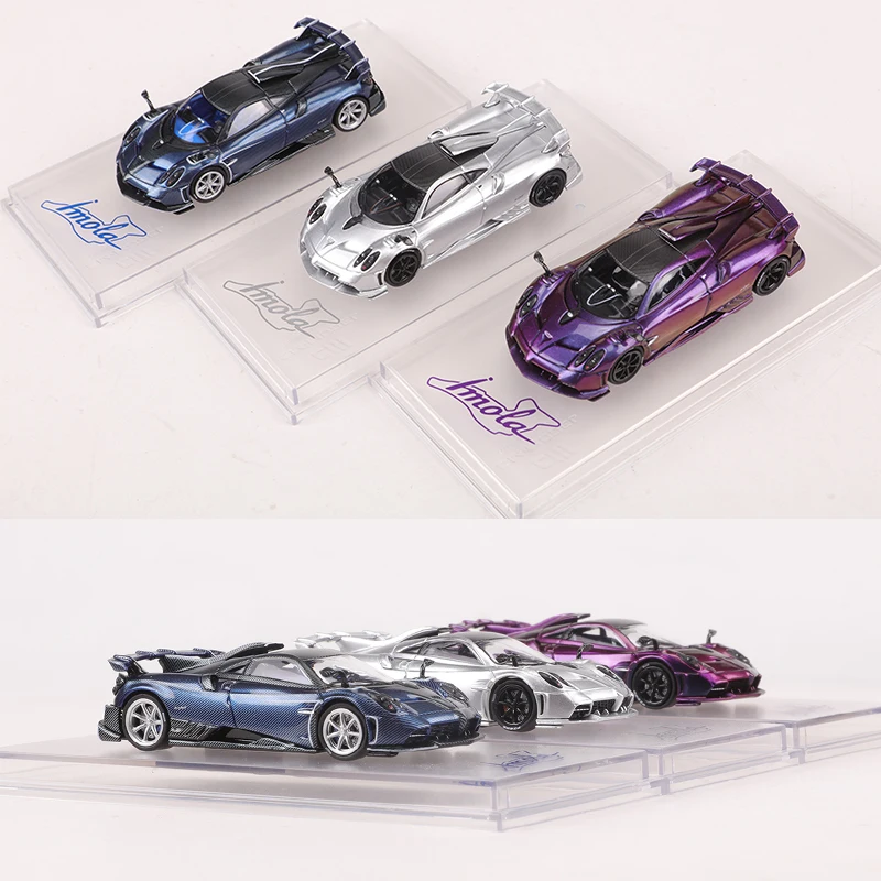 CM modelka 1:64 imola purple/silver, /blue uhlík slitina modelka auto