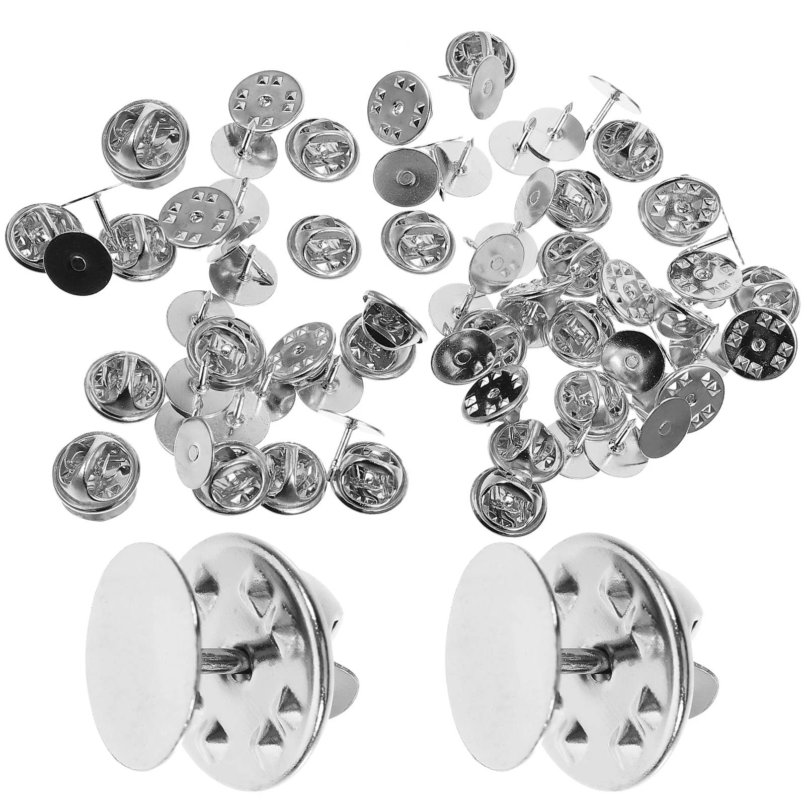 

10mm Butterfly Clutch Tie Tacks Blank Pins DIY Brooch Base Round Clasps Pin With Clutch Back For Jewelry Making Supplies