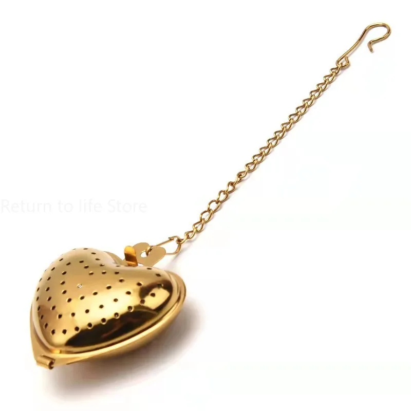 Tea Infuser Tea Strainer Heart Shape Stainless Steel Tea Infuser Spice Ball Strainer