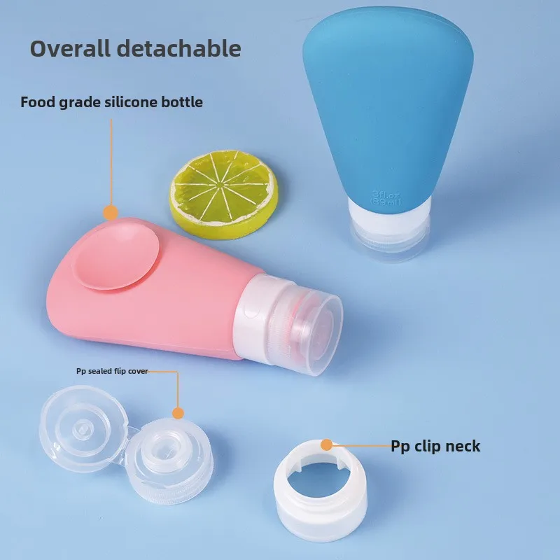 Silicone sub-bottling business trip shower gel shampoo silicone suction cup storage sub-bottling
