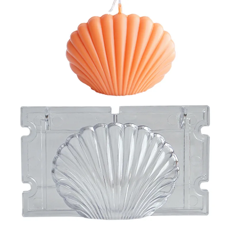 Shell Shape Candle Mould Heartshaped Aromatherapy Candle Plastic Mold