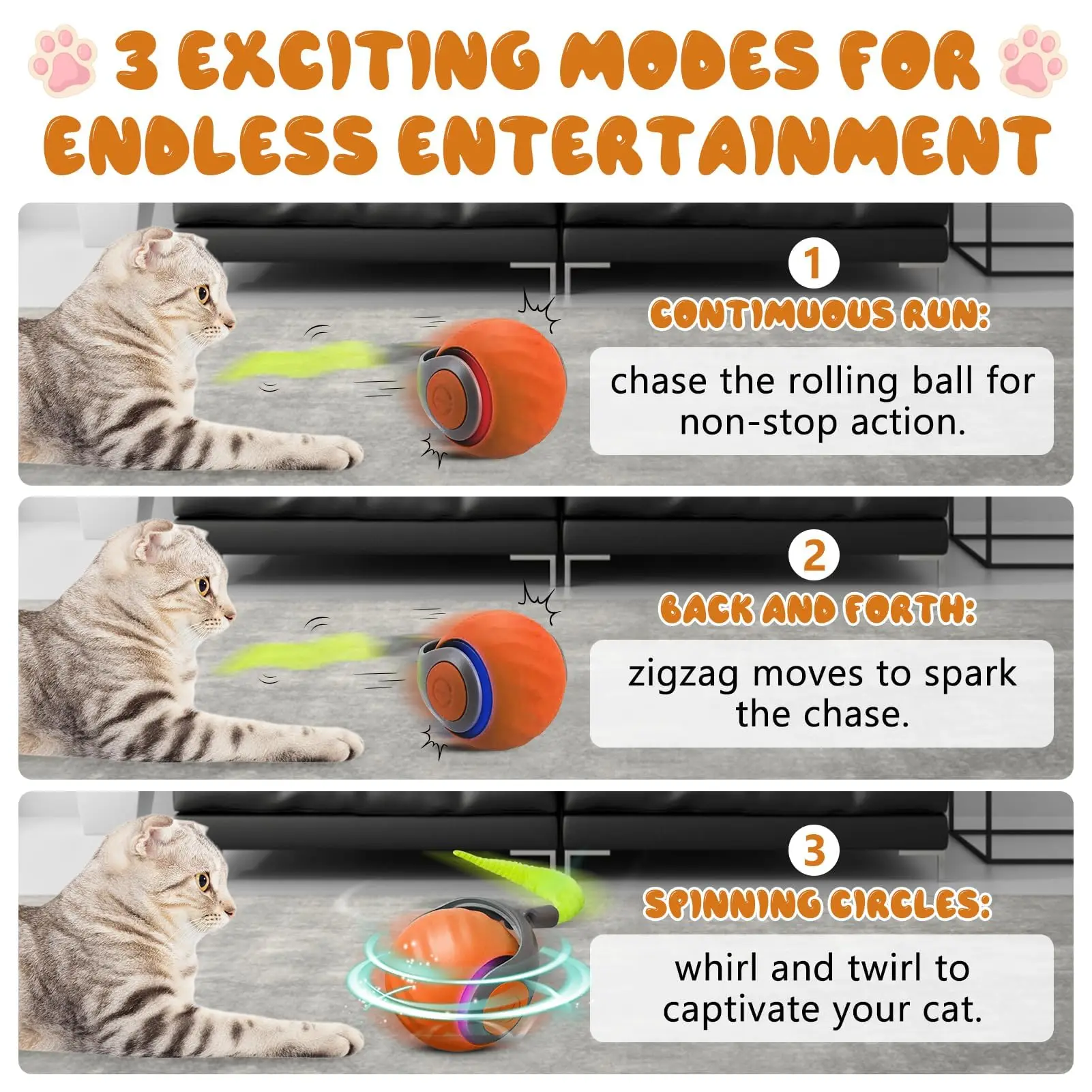 Interactive Cat Ball Toy 4