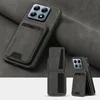 Solid Color Leather Wallet Card Slot Bracket Phone Case For Xiaomi 14T 13T 11T Pro Redmi Note 14 14C 13 13C 12 11 10 S Pro Cover 2