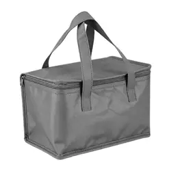 Triple - Insulated Portable Lunch and Beverage Carrier (Gray  s)