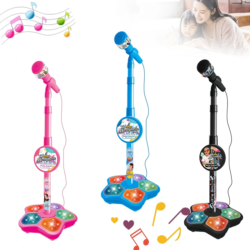 Microphone avec support pour enfant, jouet fille, jouet enfant