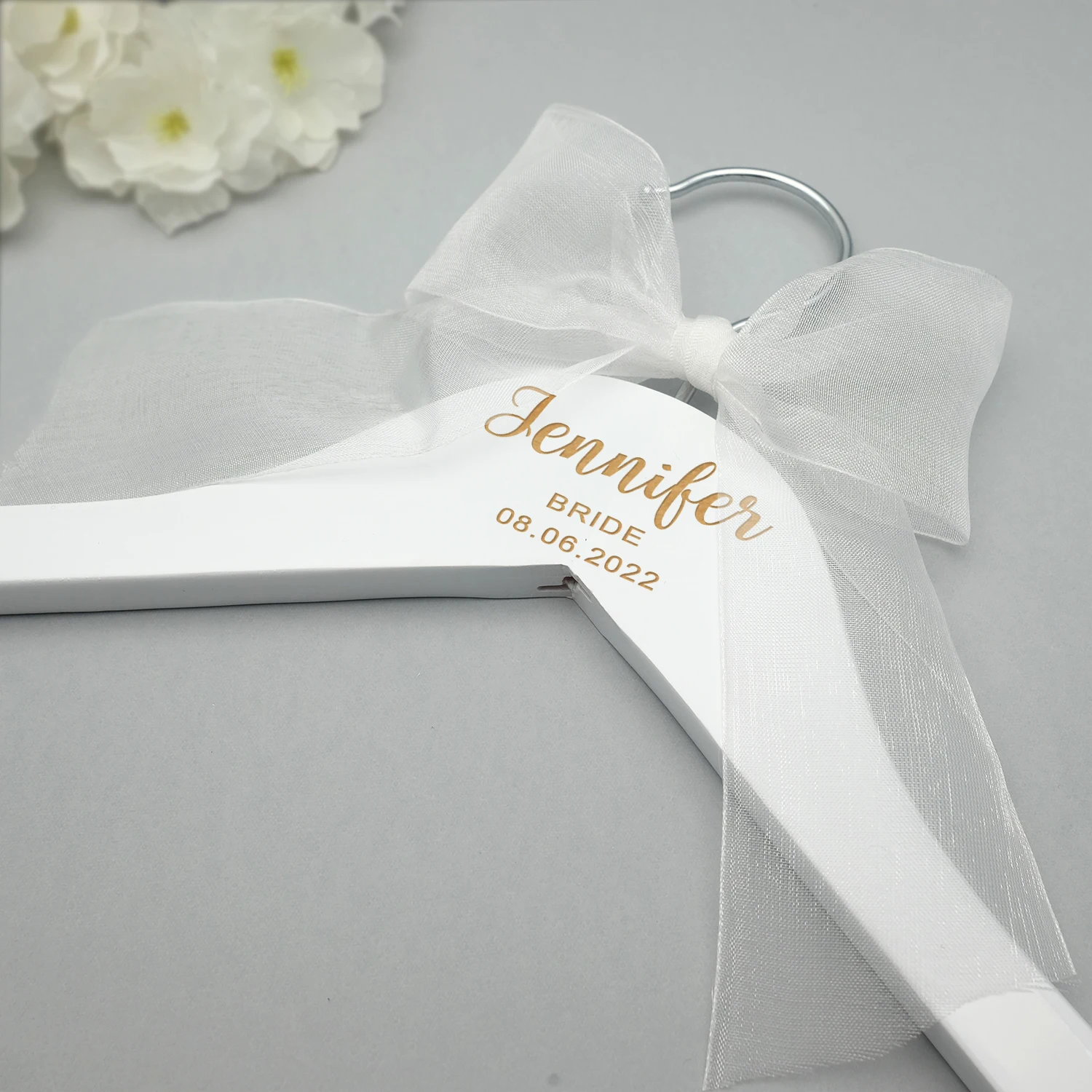 Personalized Wedding Hanger Bridal Hanger Bridal Shower Gift Wedding Dress Wood Bridesmaid Groomsmen clothes hanger