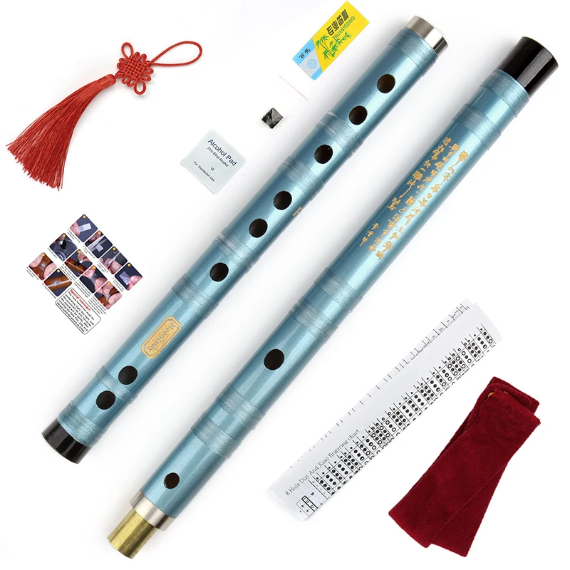 Chinese Dizi Handmade Bamboo Two-section Flute For Beginners and Music Lovers