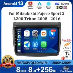 Android 13 For Mitsubishi Pajero Sport 2 L200 Triton 2008 - 2016 Car Radio Multimedia Video Player Navigation No 2din BT Tools
