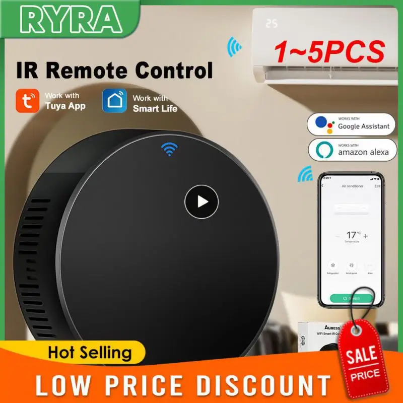 

1~5PCS Tuya WiFi IR Remote Control for Smart Home Automation Replace TV DVD AUD Air Condition Works with Amazon Alexa