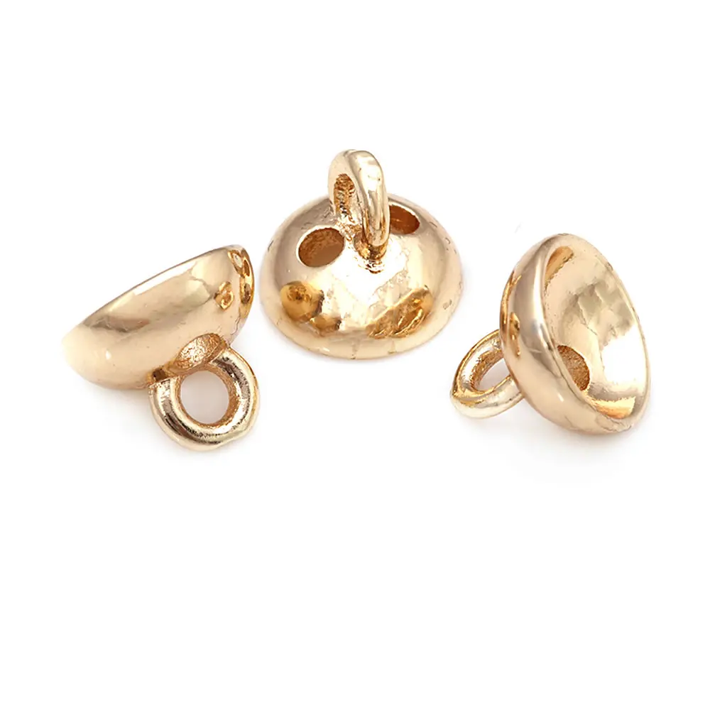 30 Uds., 4MM, 6MM, 18K, Color dorado, latón, cuerda de cuero, alambre, tapas de borlas, collar, accesorios de joyería Diy, sitio web oficial Rosediy - details 3