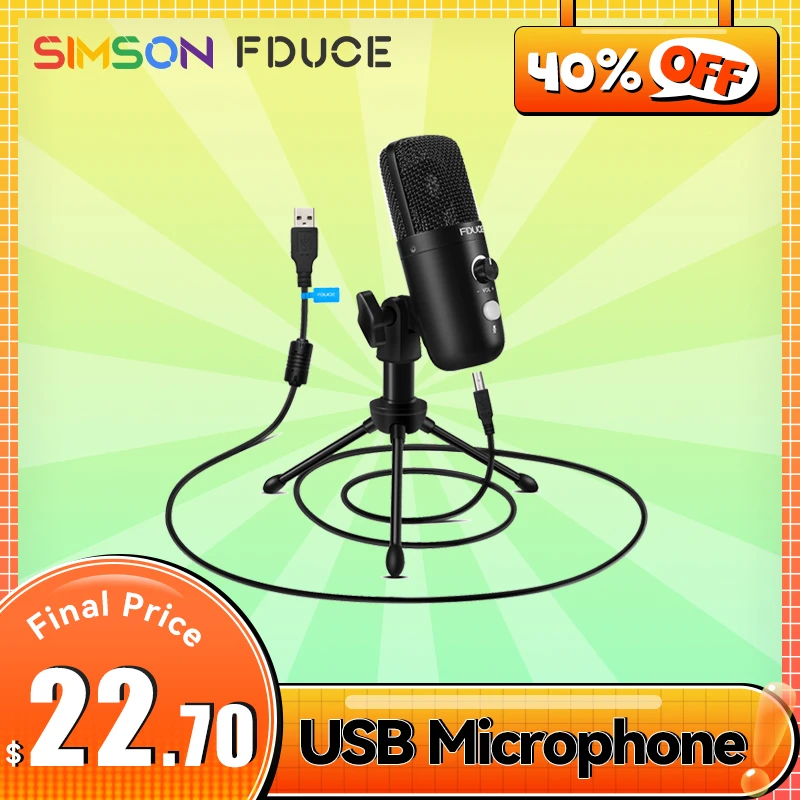 USB Microphone Condenser Mic 192Khz/24Bit ElCuponeador