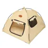 Portable Foldable Pet Cat Tent Closed Design Breathable Cat Sleep House Large Stable Pet Kennel Indoor Use 5