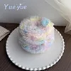 Personality Faux Fur Yarn Mink Wool Yarn Cashmere for Hand Knitting Crochet Sweater Thread Clothes Scarf Fluffy Mink Yarn Warm 4