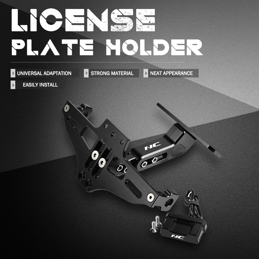 

Motorcycle License Plate Bracket Licence Plate Holder Turn Signals Light For Honda NC 750 NC750 X NC750X NC700X NC700S NC 700X