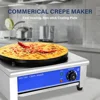 FQ-1EA 16" Electric Crepe Maker Pancake Making Machine Round Crepe Griddle With heating Plate Commerical 2