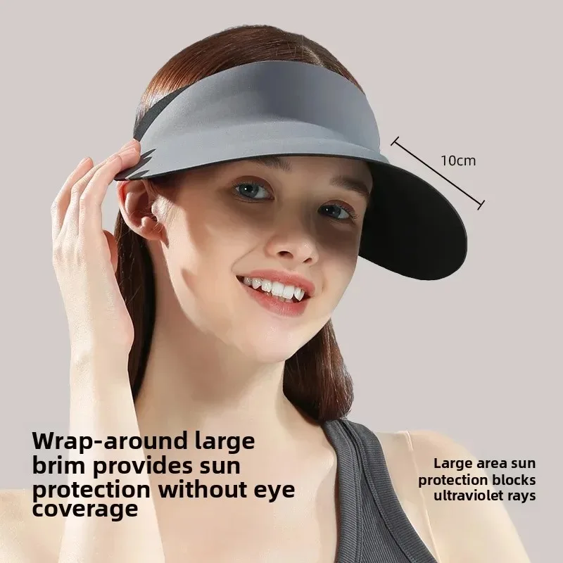 Outdoor Women's Sun Hat Seamless One-Piece UV Protection Hat Lace Net Cap Fashionable Summer Hat Breathable Capacious Design