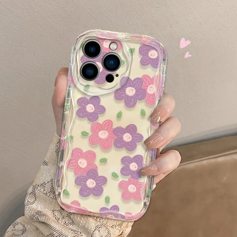 Graffiti Flower TPU Protective Phone Case Cover