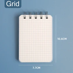 Compact A7 Pocket Diary - 200 Page Lined Notepad & Planner - 7.7x10.6cm (Grid)