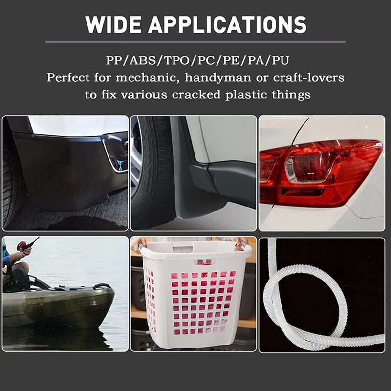 Plastic Welding Rods, 7 Types ABS PP PU PE PA PC TPO 13 Inch Plastic Welder Rod For Car Bumper Kayak 4