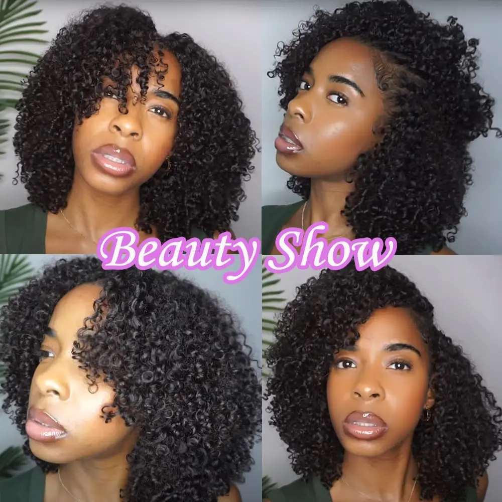 Afro Kinky Curly Crochet Human Hair 12A Miracle Knots Small Spirals Curly Crochet Hair Pre Separated Feather Crochet Human Hair 6