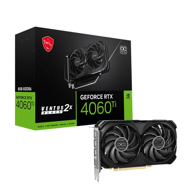 Per Scheda Grafica Da Gioco Per Pc Desktop Msi Rtx 4060Ti Ventus 2X Nero 8G Oc