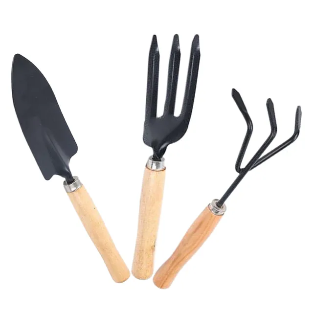 Zamatos Kertészeti Szerszámok Cserepes Virágkert Kis Lapátos Gereblye Ásó Talaj Ásni A Talajt Termesztik Zöldségeket - Image 3