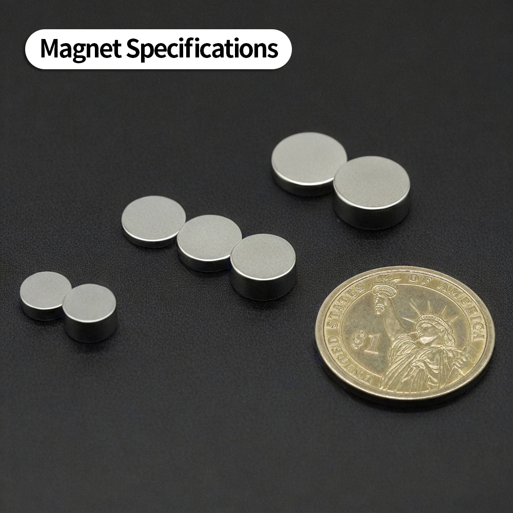 Versatile & Compact Magnetic Disc Set - Pack of 60 for Home, Office, and Creative Projects