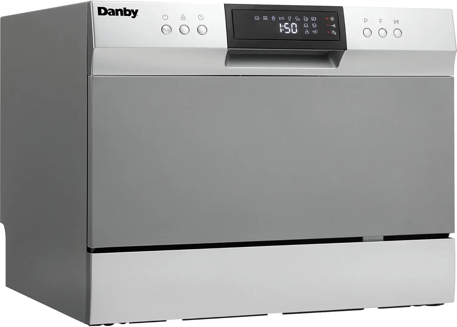 Countertop Dishwasher with 6 place Settings and Silverware Basket LED Display Energy Star DDW631SDB