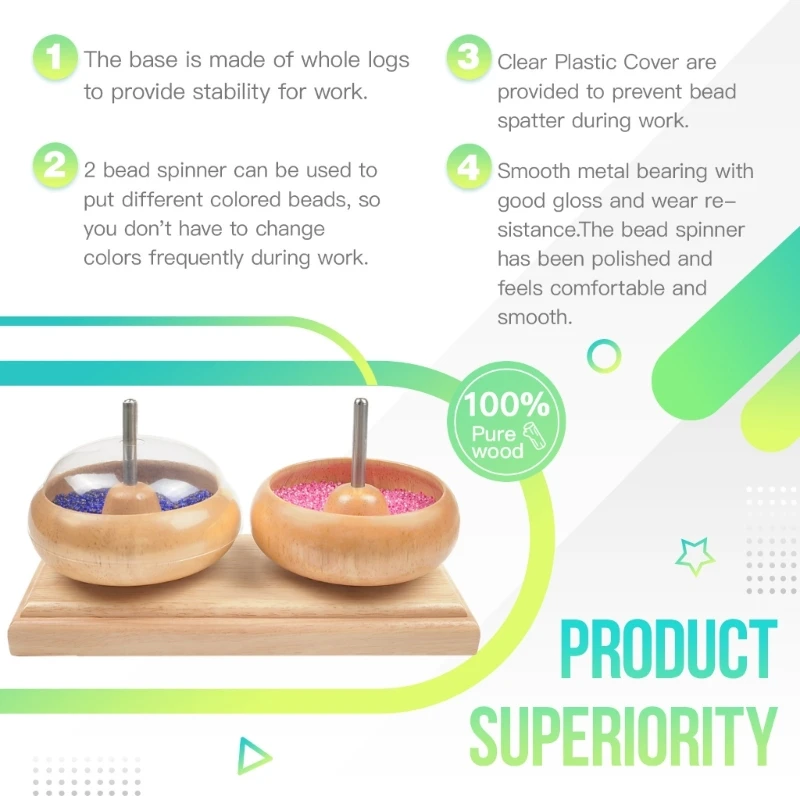 

DIY Making Bead Spinner Manual Bead Spinner Spin Beading Bowl Bead Spinner Bowl Jewelry DIY Making Accessories