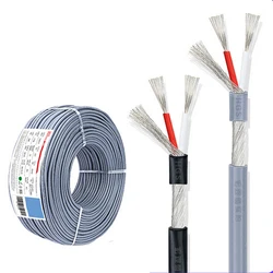 Enhanced Shielded Signal Cable - Premium Audio Transmission Copper Control Line, UL2547, Multi - Core (28/26 AWG) - 28AWG 3 Cores (Gray)