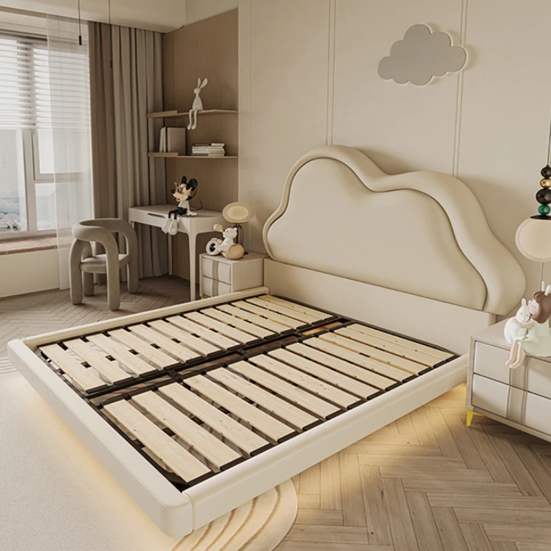 Unique Pretty Children's Bed White Cute Modern Comferter Children Beds Princess Loft Cama Infantil Bedroom Set Furniture 3