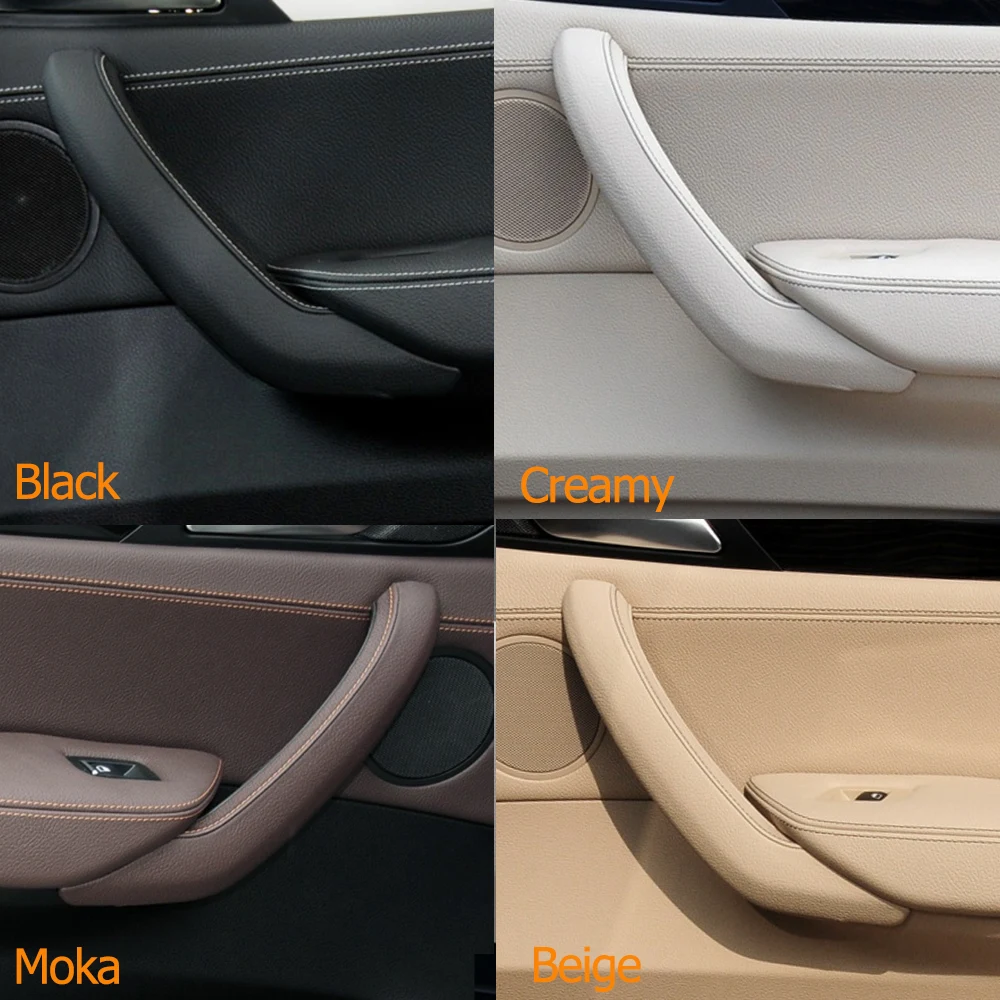 7PCS LHD RHD 자동차 내부 도어 손잡이 및 외부 커버 트림 어셈블리 교체품 (BMW X3 X4 F25 F26 용)