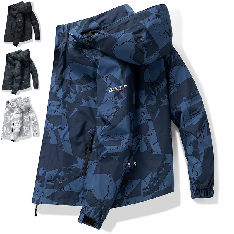 

Осень 2023, Мужская модная куртка-бомбер в стиле милитари, водонепроницаемая ветровка, мужская спортивная Байкерская охотничья куртка-карго, мужское уличное пальто