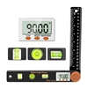 Digital Display Ruler 4-in-1 Folding-Metal Stationery Ruler General-Tool Protractor-Inclinometer for Building Decoration 5