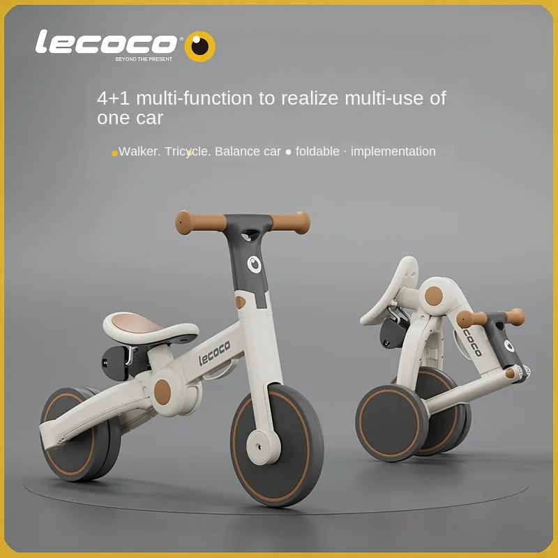 Children's Tricycle Baby Bicycle Walking Baby Artifact Light and Foldable Hand Push Children's Yo-yo Scooter